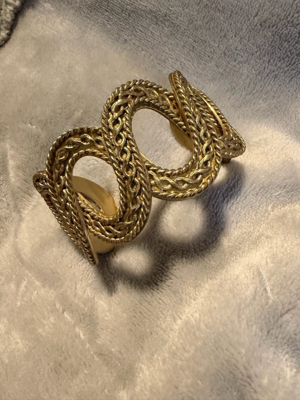 Rustic Cuff Gold Bangle